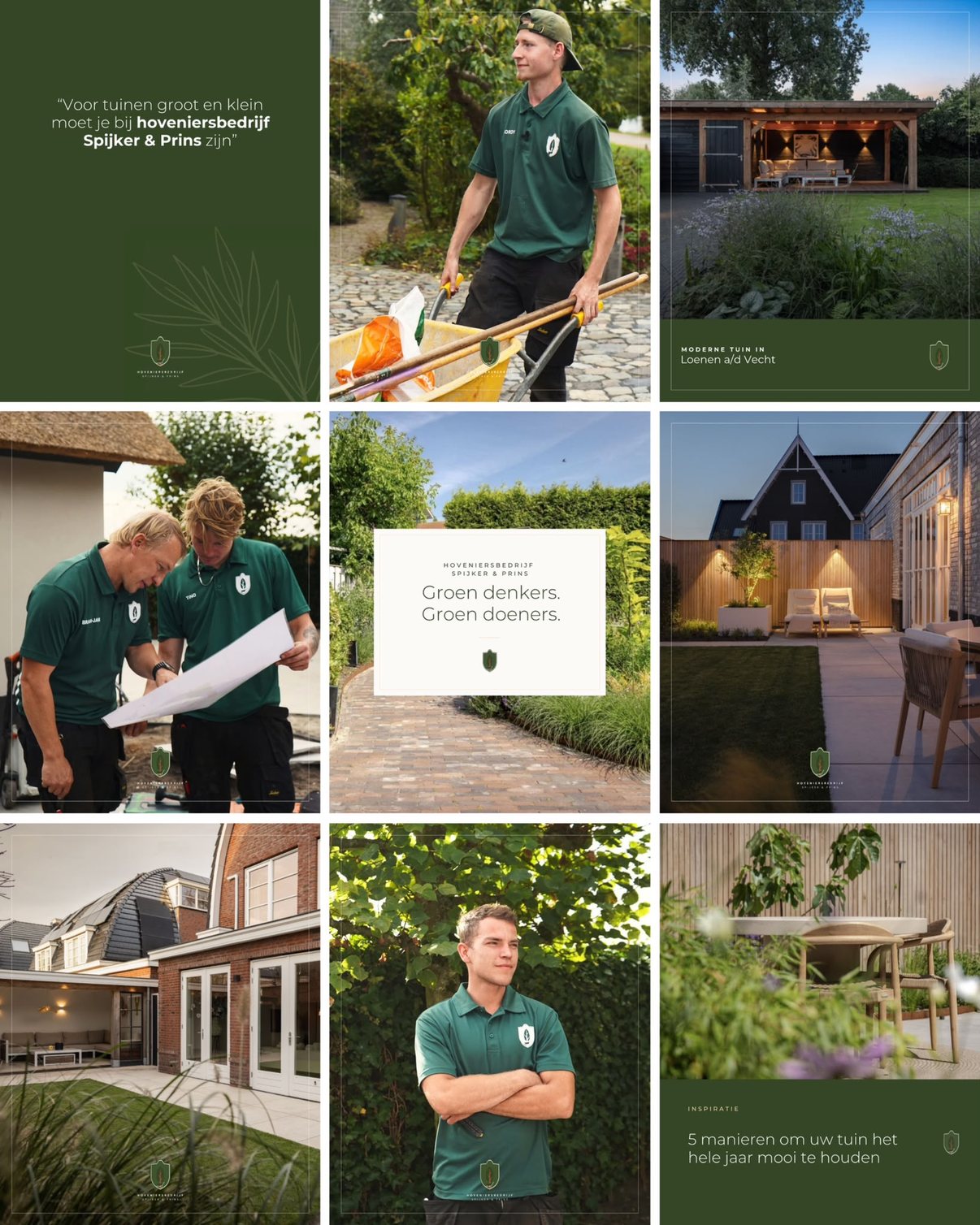 Instagram feed Hoveniersbedrijf Spijker & Prins